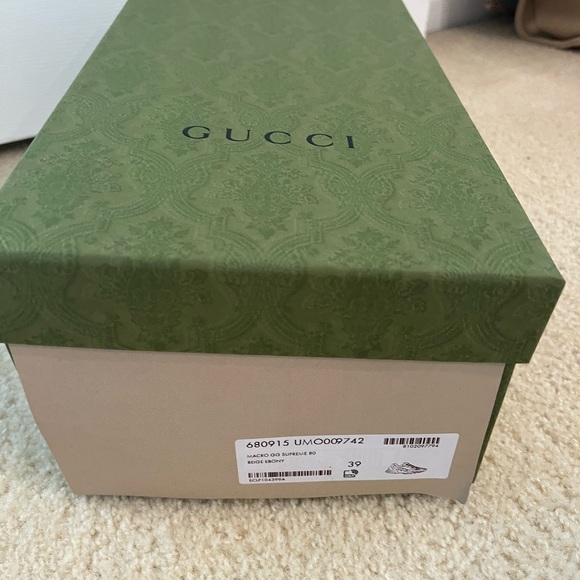 Gucci women’s sneakers, GG Supreme Beige Ebony size 39 - Picture 3 of 6